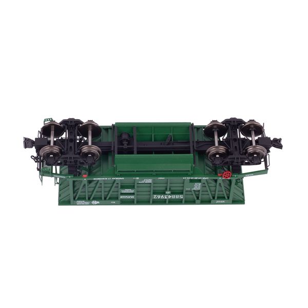 Hopper car, For transporting pellets and agglomerate, Model 20-471 (65t), UZ, Dark green, With cargo, SGM & Miniland.UA 20471-1