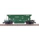 Hopper car, For transporting pellets and agglomerate, Model 20-471 (65t), UZ, Dark green, With cargo, SGM & Miniland.UA 20471-1