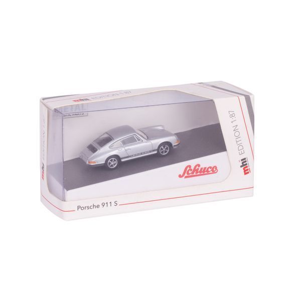 Автомодель Porsche 911 S Coupe, сріблястий, Schuco 452665906, H0 452665906 фото
