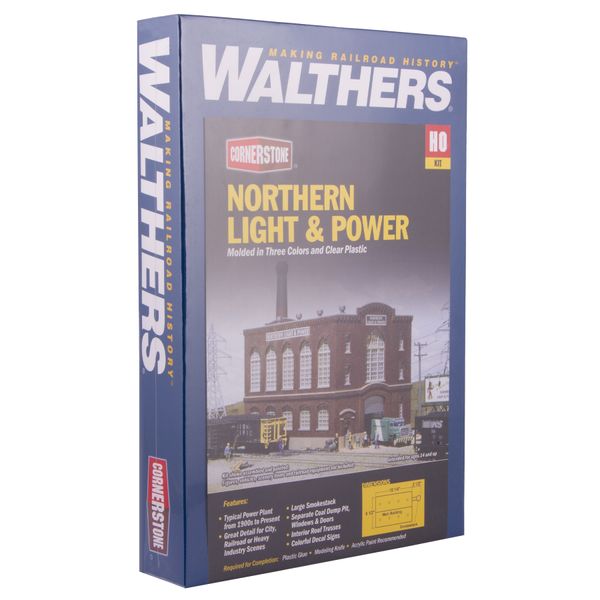 Електростанція, Northern Light and Power Powerhouse, Модель для збирання Walthers Cornerstone 933-3021 933-3021 фото