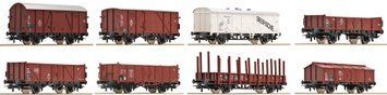 Набір з 8 вантажних вагонів, DB, Roco 44002, Н0 44002 фото