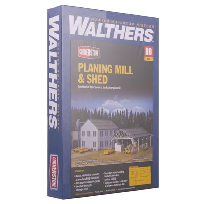 Столярний цех із складом, Planing Mill & Shed Kit, Модель для збирання Walthers Cornerstone 933-3059 933-3059 фото