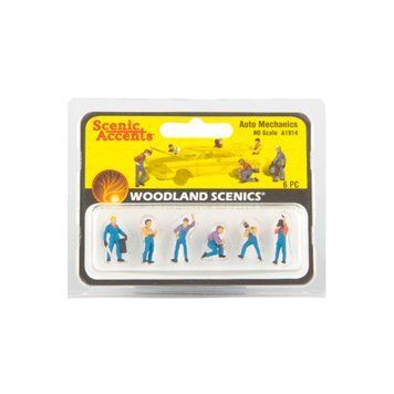 Set of figures &lsquo;Car mechanics&rsquo;, Woodland Scenics A1914, H0