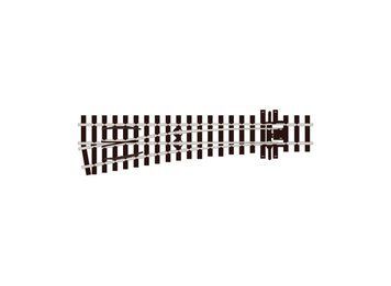Double Track Left-Hand Turnout, R=508 mm, Peco SL-E1496, H0m, Code 75