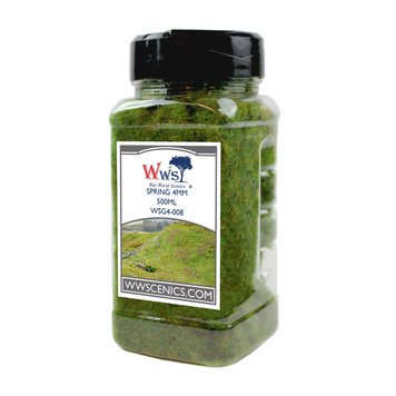 Spring Static Grass, 4mm, 500ml, WWSCENICS WSG4008