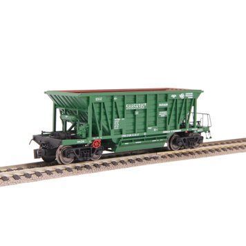 Hopper car, For transporting pellets and agglomerate, Model 20-471 (65t), UZ, Dark green, Without cargo, Sergiy Khomenko & Miniland.UA 20471-4, H0