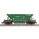 Hopper car, For transporting pellets and agglomerate, Model 20-471 (65t), UZ, Dark green, Without cargo, SGM & Miniland.UA 20471-4