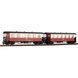 Set of passenger cars KB HSB, KB 900-481 + KB 900-487, H0e