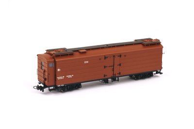 Narrow-Gauge Ice Wagon, With Brake Platform, Brown, Miniland.UA 29100, H0e
