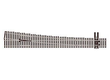 Right-hand turnout, radius No. 8, Peco SL-U8381, H0, Code 83