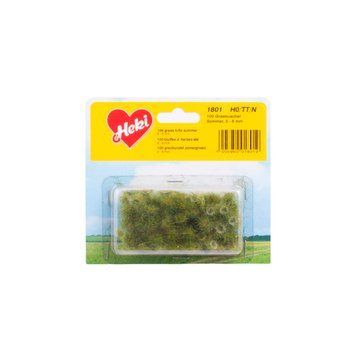 Green grass bundles, 6 mm, 100 pcs, Heki 1801, H0, TT, N, Z