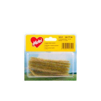 Light green grass strips, 100 mm, 10 pcs, Heki 1812, H0, TT, N, Z