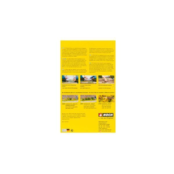 Blooming Grass Bundles XL (yellow, dark green, red, light green), 104 pieces, Noch 07011, H0, TT, N