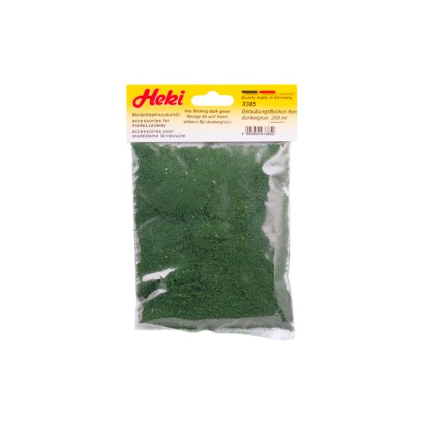 Flock (Fine) Dark Green, 200 ml, Heki 3385