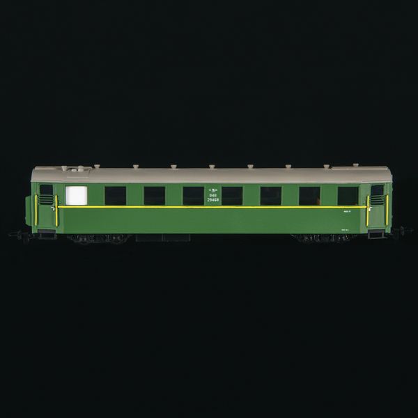 Pafawag 3Aw Passenger car, Green, Miniland 29468, H0e