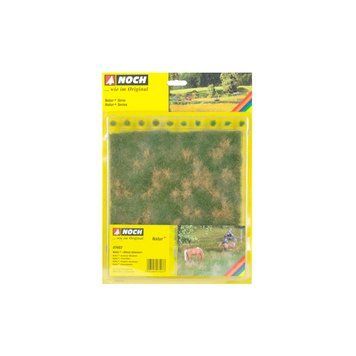 Summer lawn made of grass fibres 22x20 cm + 10 bundles of grass, Noch 07403, H0, TT, N