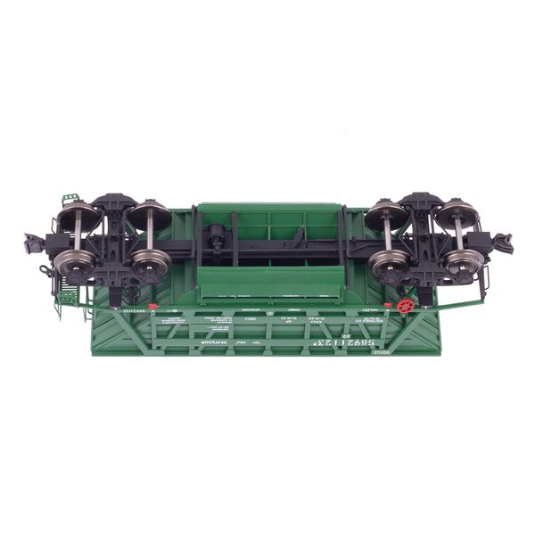 Hopper car, for transporting pellets and agglomerate, Model 20-4015-01 (70t), UZ, Dark green, With cargo, SGM & Miniland.UA 204015-1