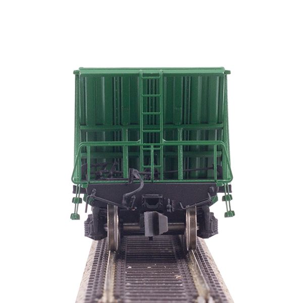 Hopper car, for transporting pellets and agglomerate, Model 20-4015-01 (70t), UZ, Dark green, With cargo, SGM & Miniland.UA 204015-1