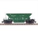 Hopper car, for transporting pellets and agglomerate, Model 20-4015-01 (70t), UZ, Dark green, With cargo, SGM & Miniland.UA 204015-1