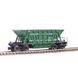 Hopper car, for transporting pellets and agglomerate, Model 20-4015-01 (70t), UZ, Dark green, With cargo, SGM & Miniland.UA 204015-1