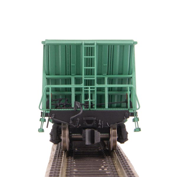 Hopper car, for transporting pellets and agglomerate, Model 20-4015-01 (70t), UZ, Light green, With cargo, SGM & Miniland.UA 204015-2