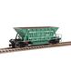 Hopper car, for transporting pellets and agglomerate, Model 20-4015-01 (70t), UZ, Light green, With cargo, SGM & Miniland.UA 204015-2