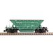 Hopper car, for transporting pellets and agglomerate, Model 20-4015-01 (70t), UZ, Light green, With cargo, SGM & Miniland.UA 204015-2