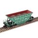 Hopper car, for transporting pellets and agglomerate, Model 20-4015-01 (70t), UZ, Light green, With cargo, SGM & Miniland.UA 204015-2